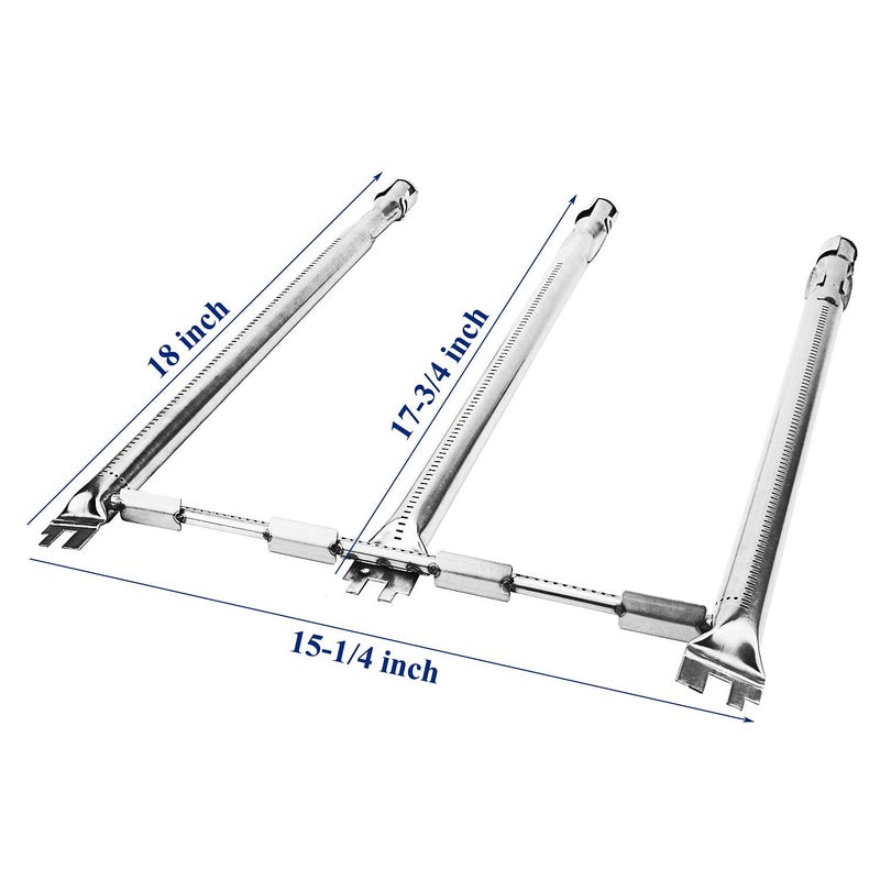 Utheer Grill Replacement Parts for Weber Spirit and Spirit II 300 Series, 15.3" Flavorizer Bars, 18" Grill Burner and Ignitor Kit for Weber Spirit E310, E320, S310 with Front Control, 7636, 69787 - Image 2